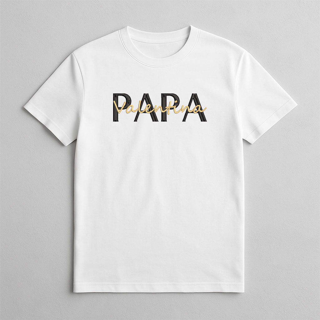 Camiseta Bordada Papa & Mini