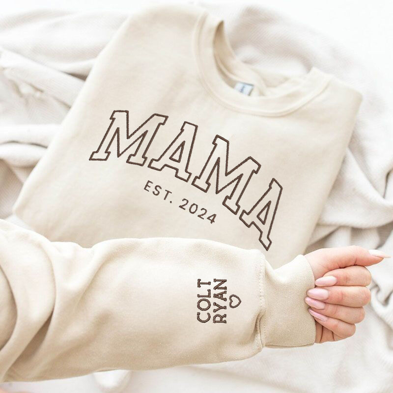 Blusa Bordada Personalizada Mamma