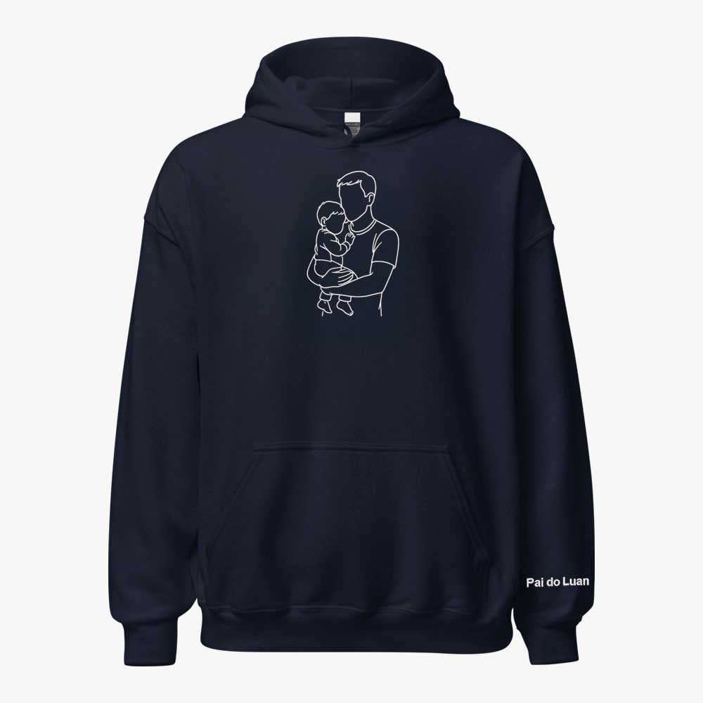 Moletom Canguru Personalizado Papai