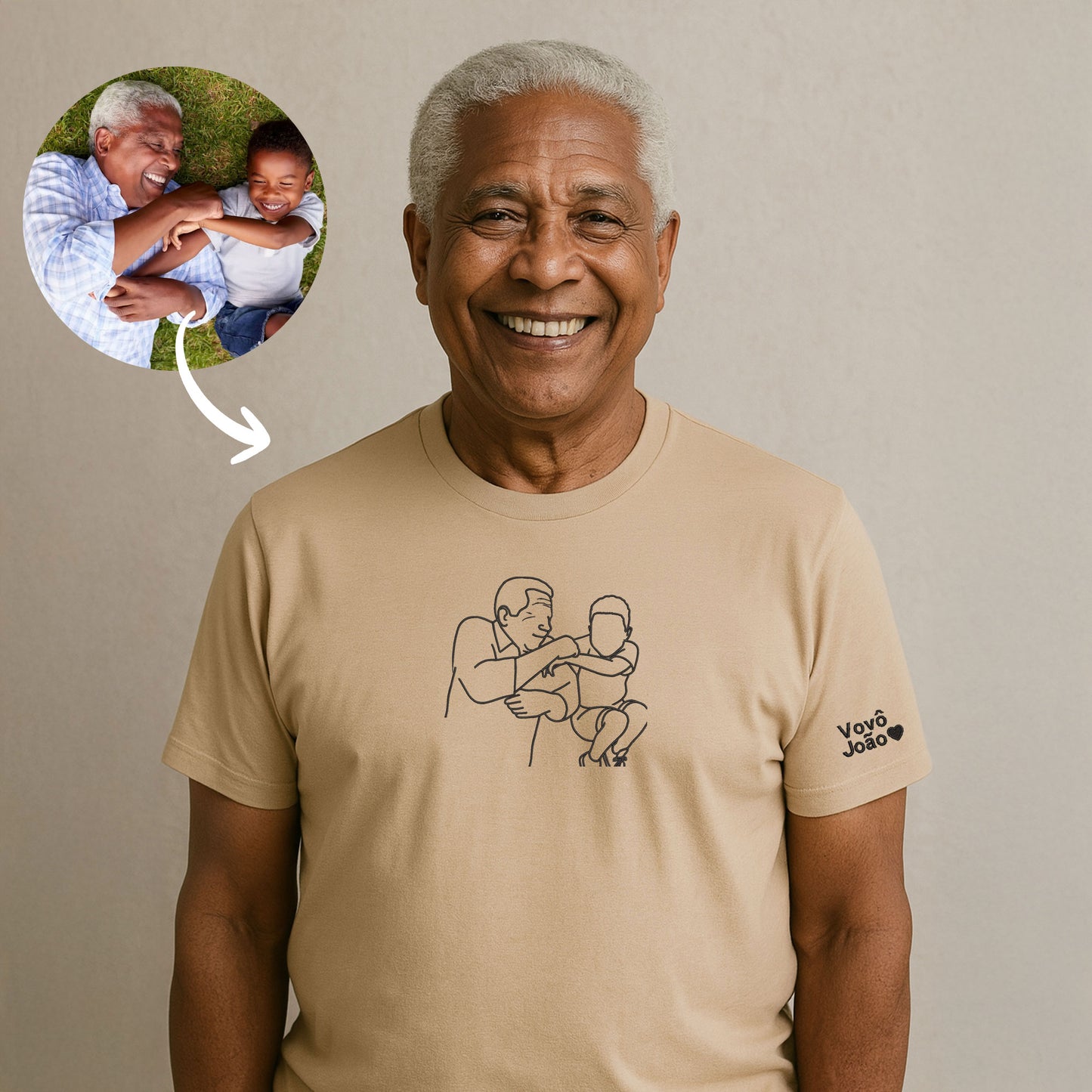 Camiseta Personalizada Papai - Vovô