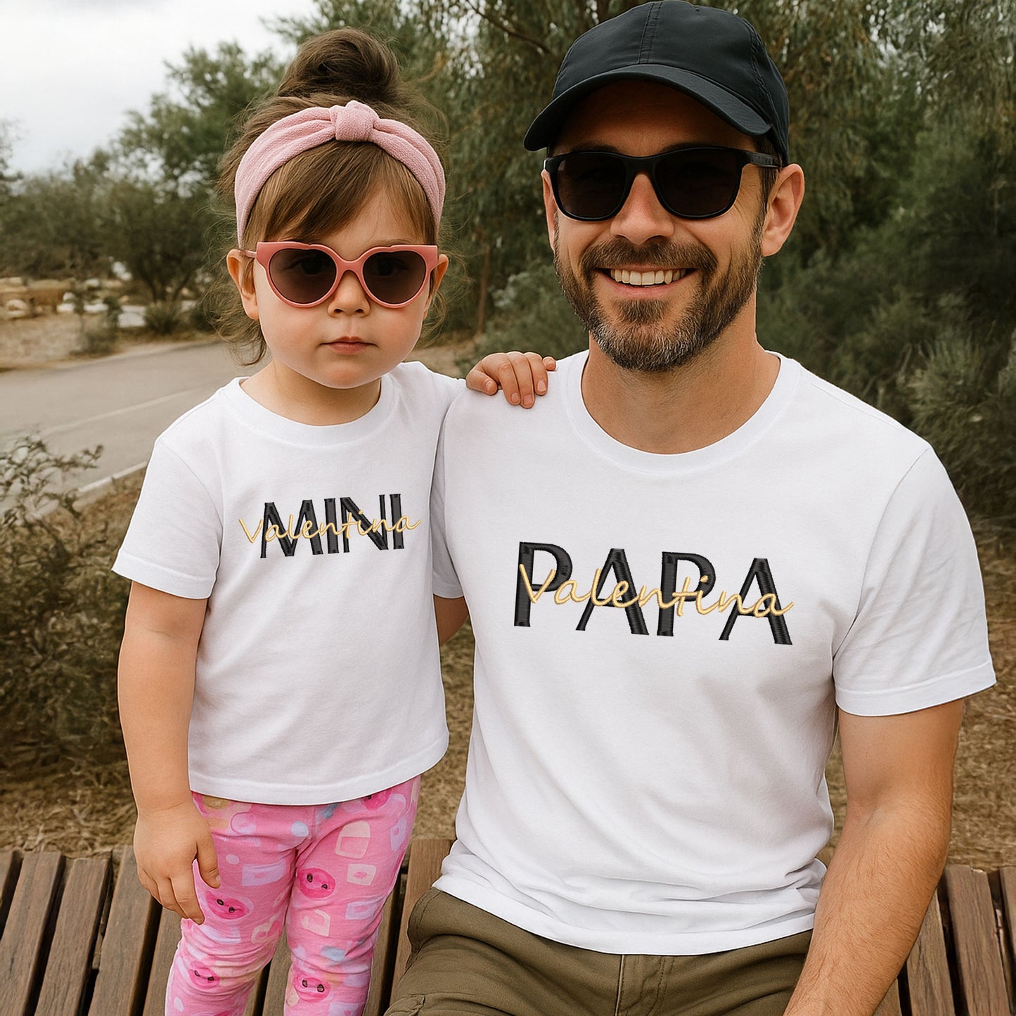 Camiseta Bordada Papa & Mini