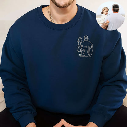 Blusão Suéter Bordado Papai