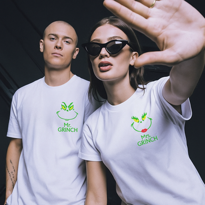 Camiseta Mrs & Mr Grinch