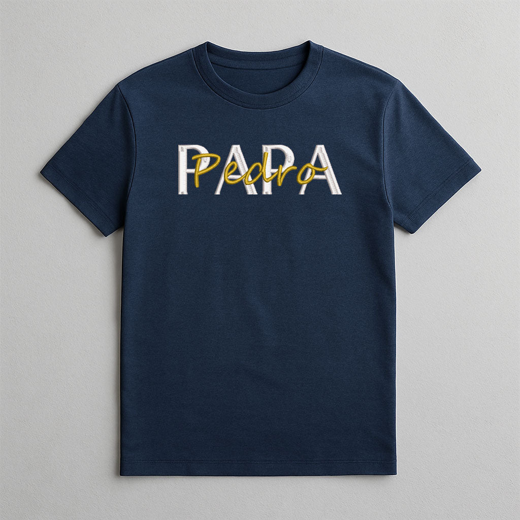 Camiseta Bordada Papa & Mini