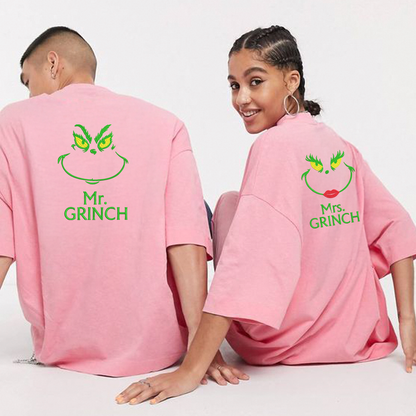Camiseta Mrs & Mr Grinch