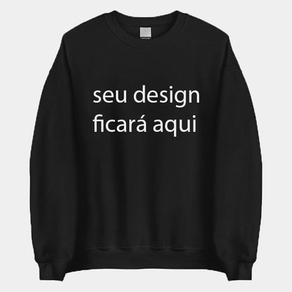 Blusa Suéter Bordada Personalizada Unissex